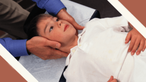 child getting chiropractic adjustment