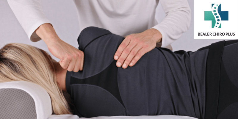 woman getting chiropractic adjustment