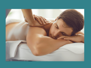 man getting shoulder massage